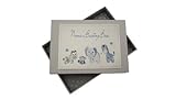 ホワイトコットンカードNanna 's Boasting BookフォトアルバムTiny Toys範囲(ブルー)