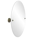 Allied真鍮Prestige Monte Carlo Frameless Oval Tilt Beveled壁ミラー PMC-91-ABR 1