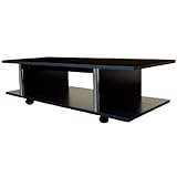 タンスのゲン テレビ台 ローボード スピリッツ キャスター付 ブラック 39070015 B2