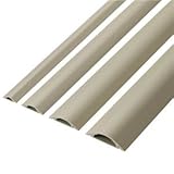 （まとめ） エレコム 床用モール 幅30mm×長さ1m ベージュ LD-GA1207 1本 〔×10セット〕