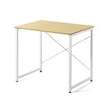 サンワダイレクト シンプルワークデスク 幅80cm×奥行60cm パソコンデスク パソコン台 ライトブラウン 100-DESKF002LBR