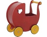 HABA Moover Dolls Pram, Red (並行輸入)
