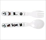 Baby Cie Fork & Spoon - Pirate - Black by Baby Cie