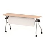 TOKIO NTA-Nホールディングテーブル パネル付 パネルカラー：ホワイト W1500×D450×H720mm NTA-N1545PW ナチュラル