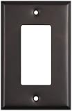 Stanley 824482 Home Designs Single GFCI Wall Plate with Screws 4-Pack, Oil-Rubbed Bronze #US10BL [並行