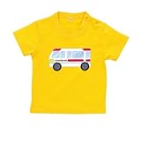 BabyChips 救急車(名入れ半袖ベビーTシャツ) 140 デイジー