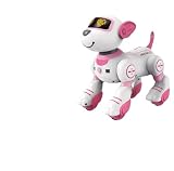 ロボット犬のおもちゃ 子供用 8 9 10 11 12、リモコン犬、子供用ロボット犬 8-12、ペットロボット、電動犬のおもちゃ、ロボット犬、5 6 7 8 9 10 11 12歳 男の子 女の子 ブルー スタントドッグ ロボット犬 ペットロボット ロボットおもちゃ 英語指示 知育玩具 子供 誕生日プレゼント (ホワイト(キーバージョン))