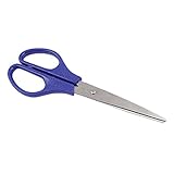 uxcell はさみ　ステンレス鋼製ブルー　エルゴノミクスデザイン　快適なグリップ　17cm 長さ
