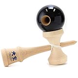 日本けん玉協会認定 競技用けん玉 大空 黒色【日本製・予備糸付き】