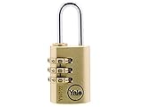 Yaleロックyaly15022 22 mm Brass Combination Padlock by Yaleロック