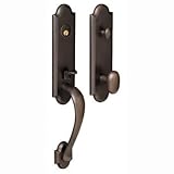 Baldwin 85354.432.RENT Boulder 3/4-Inch Escutcheon Handleset Emergency Egress with Beavertail Lever,
