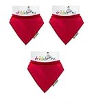 Dribble Ons Bandana Bib - Red - ** ** (Gift Wrap Available) by DribbleOns