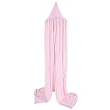 YideaHome 蚊帳 天蓋カーテン　ベビーベッド　天蓋　 子供部屋カーテン　かわいい　クラシック調　防虫　安眠　取り付け簡単 部屋飾り