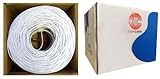 CableWholesaleのバルクrg59 / U同軸ケーブル、ホワイト、20 AWG、ソリッドコア、銅、Pullbox、1000足