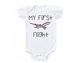 My First Flight Cute Funny Baby OnesieギフトノベルティTシャツコスチューム赤ちゃんボディスーツ