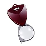 Nikon 携帯型拡大鏡 ニューポケットタイプルーペ12D(3倍) バーガンディ N12DBD (日本製)
