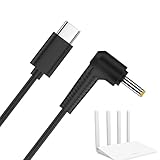 PD USB C - DC,65W PD USB C - DC 電源ケーブル タイプ C アダプター - PD 欺瞞ラインチップ 9v 12v 15v 20v 固定電圧急速充電ラインタイプ c に 5.5*2.5 ミリメートル4.92 フィート PD USB タイプ C オス入力 - DC オス電源充電ケーブル (12/15V デバイス用)