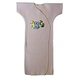 ジャッキー・ABCライトピンクの赤ちゃんの女の子半袖ベビーガウン カラー: ピンク