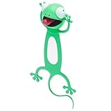 Anfurt しおり 栞 アニマル ブックマーカー 本 手帳 動物 立体しおり ユニーク 雑貨 文房具 文具 かわいい文房具 おもしろい 読書 グッズ おもしろ雑貨 アニマル雑貨 プレゼント おもしろグッズ (とかげ)