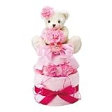 ハッピーベビー おむつケーキ2段 20135000P（ピンク） ds-1628189