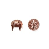 Round Orange Squeezer Nailhead, Size 20, Solid Brass, Copper Finish, 500 pieces per pack by C&C Meta