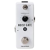 ギターエフェクト ギターエフェクトペダルギターノイズキラーギターエフェクトペダル2モードノイズゲートペダルヘビーデューティーフットスイッチ マルチエフェクター (色 : White, Size : Free size)