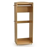 BabyDays(ベビーデイズ) 棚付き ハンガーラック 10段階高さ調節 キャスター付き 33600003 01