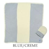 (カシウエア) KASHWERE ベビーブランケット & キャップ セット Baby Blanket&Cap Set (BB-67/69) (kashwere-bb-67) BLUE/CREME（セン