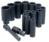 ATD Tools ATD-4450 0.5 In. Drive 15 Pc. Sae Deep Impact Socket Set
