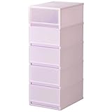 プラスト ミルキー 収納ボックス 5段 MX VLT ヴァイオレット MX3405 写真パネル付