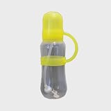 Eco Friendly BPA Free Baby Bottle With Straw and Yellow Silicone NippyLid (Patent Pending) Slow Flow