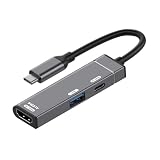 CY ケーブル USB-C Type-C to HDMI 4K@120hz USB 3.0 OTG コンバーター HDTV マルチポートアダプター メス PD 100W 電源ポート付き