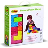 Edushape Easy-grip Soft Foam Sensory Puzzle Blocks [18 Pieces]