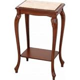 【メーカー直送】大理石トップ電話台 レクタングル 商品コード：32177 不二貿易