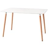 EDIFICE ダイニングテーブル（120×80cm）ホワイト　　　　　　 　　　　【イームズチェアに相性抜群】【イームズテイスト】【ダイニングテーブル】【dining table】【通販】【デスク】【机】【カフェテーブル】【木製】【セブン