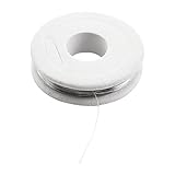 uxcell ニクロム線 15M AWG34 61.68M ニクロム シルバートーン ヒーターエレメント