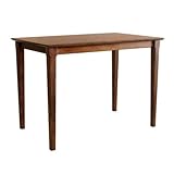 アジアン 幅130cm カウンターテーブル ブラウン