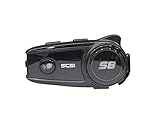 バイク用インカム S-8 2人通話 Bluetooth5.0搭載 ブルートゥース 防水 ヘルメット 音楽 ツーリング