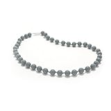 Bitey Beads Classic Silicone Teething Nursing Breastfeeding Chewable Necklace (Dim Grey) by Bitey Be