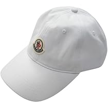 MONCLER ホワイトキャップ ストライプ付き モンクレール MONCLER 19SS BERRETTO BASEBALL 帽子 キャップ