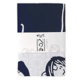妖怪舎 ゲゲゲの鬼太郎 手染めてぬぐい 夏の華 Ｗ900mm×H340mm