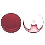 ABE 3DS 3DSLL 共通 互換 アナログスティック スライドパッド ゴムラバー 交換用 グリップ 2点セット 簡単取り付けで3DS復活！軽量スライドパッド2点でゲーム快感！ (ワインレッド)