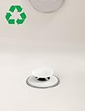 Recyclable Snug Plug Drain Stopper - White by SlipX Solutions