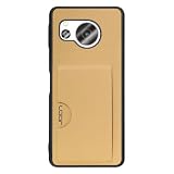 LOOF SKIN SLIM-SLOT AQUOS sense8 SH-54D / SHG11 / SH-M26 用 ケース カバー カードポケット カード収納 カード 背面 スマホケース スマホカバー 背面カード収納 [ゴールド]