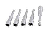 5個4 "シャンク8ミリメートル六角スパナナットセッタードライバービット電動工具