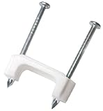 Gardner Bender PS-575 Plastic Staple, 3/4-Inch, Secures 14/3, 12/3, 10/3 Cable, 500/Box, White [並行輸入