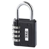 （業務用セット） YKC YKC フリーダイヤル錠 120-40-B ブラック 1個入 【×2セット】