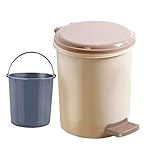 [ユリカー] ゴミ箱 ペダル式 蓋付き 消臭 ペダルペール ごみ箱 2層のゴミ箱 手提げ式 ゴミ箱 ペダル式 ゴミ箱 キッチン リビングルーム トイレ 家庭用 (7L)