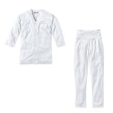 [村上被服] 鯉口シャツ+ストレッチズボン 261+5540 上下セット 鳳皇 HOOH 【春 夏 秋 祭り 衣装 鯉口 涼しい 吸汗 速乾 鷲装束 職人】 (JP, アルファベット, L, 17:ホワイト)