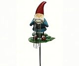 Toland Home and Garden Garden Gnome Rain Gauge on Stake